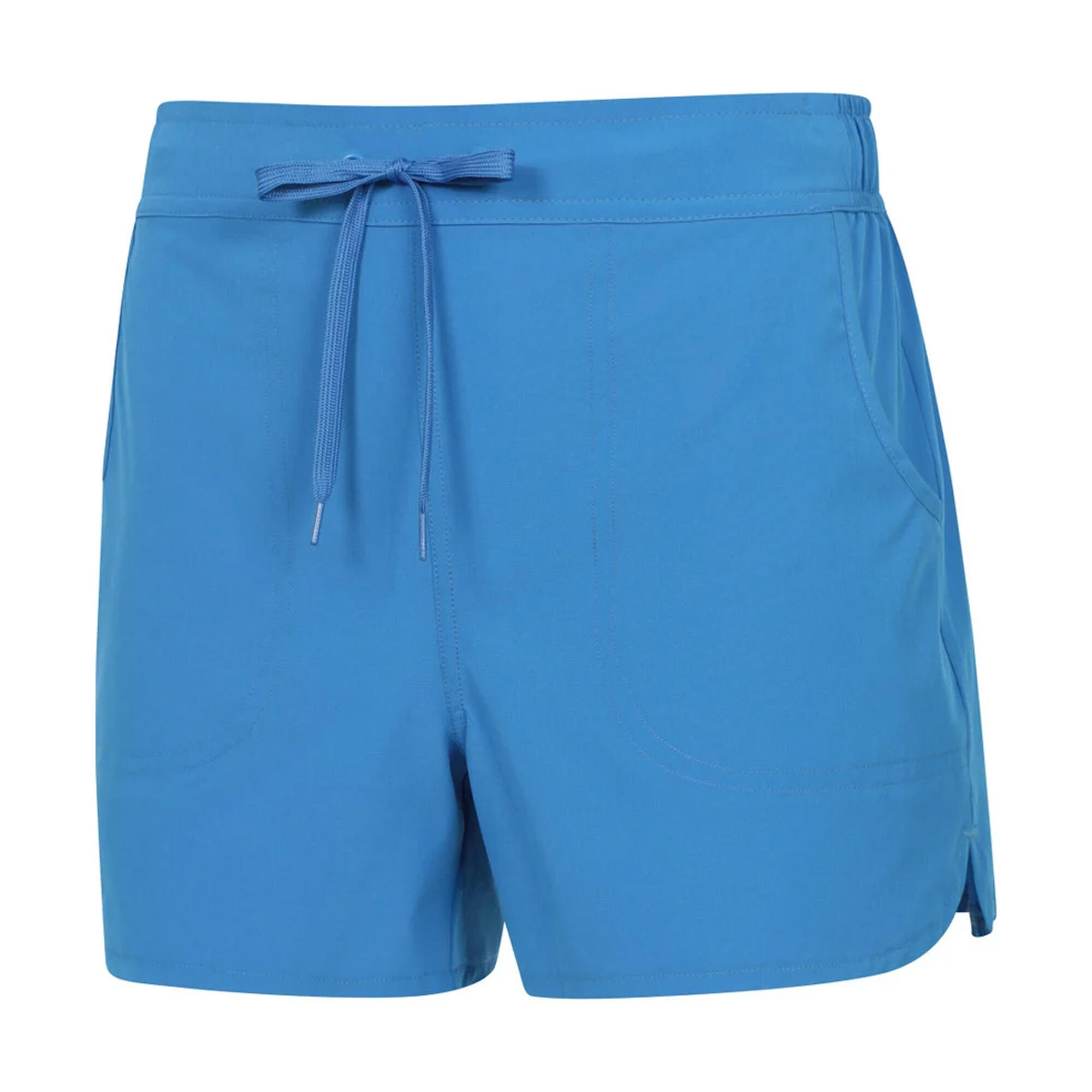 Short De Bain Extensible À Taille Élastiquée Femme (Bleu Vif) 3/3