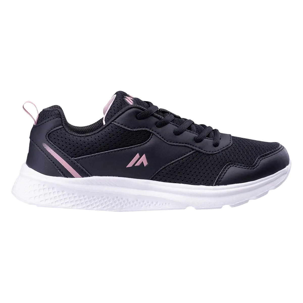 Dames Derun Trainers (Zwart/lichtroze) 3/4