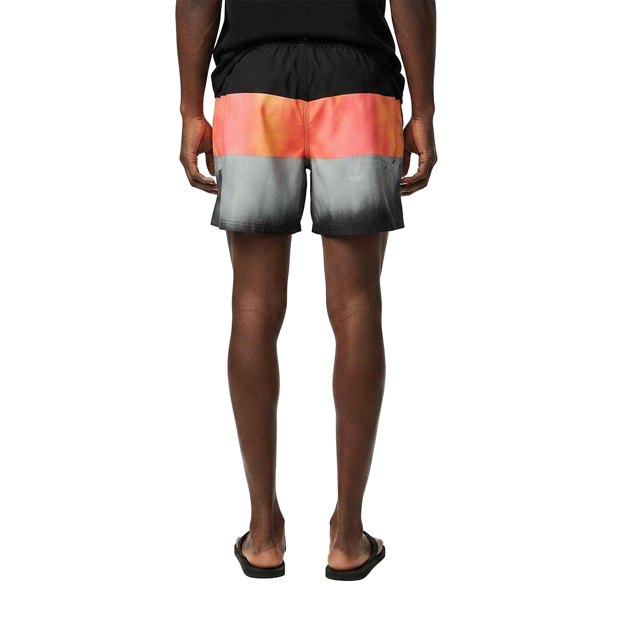 Badeshorts für Herren Rot/Schwarz/Grau 4/4
