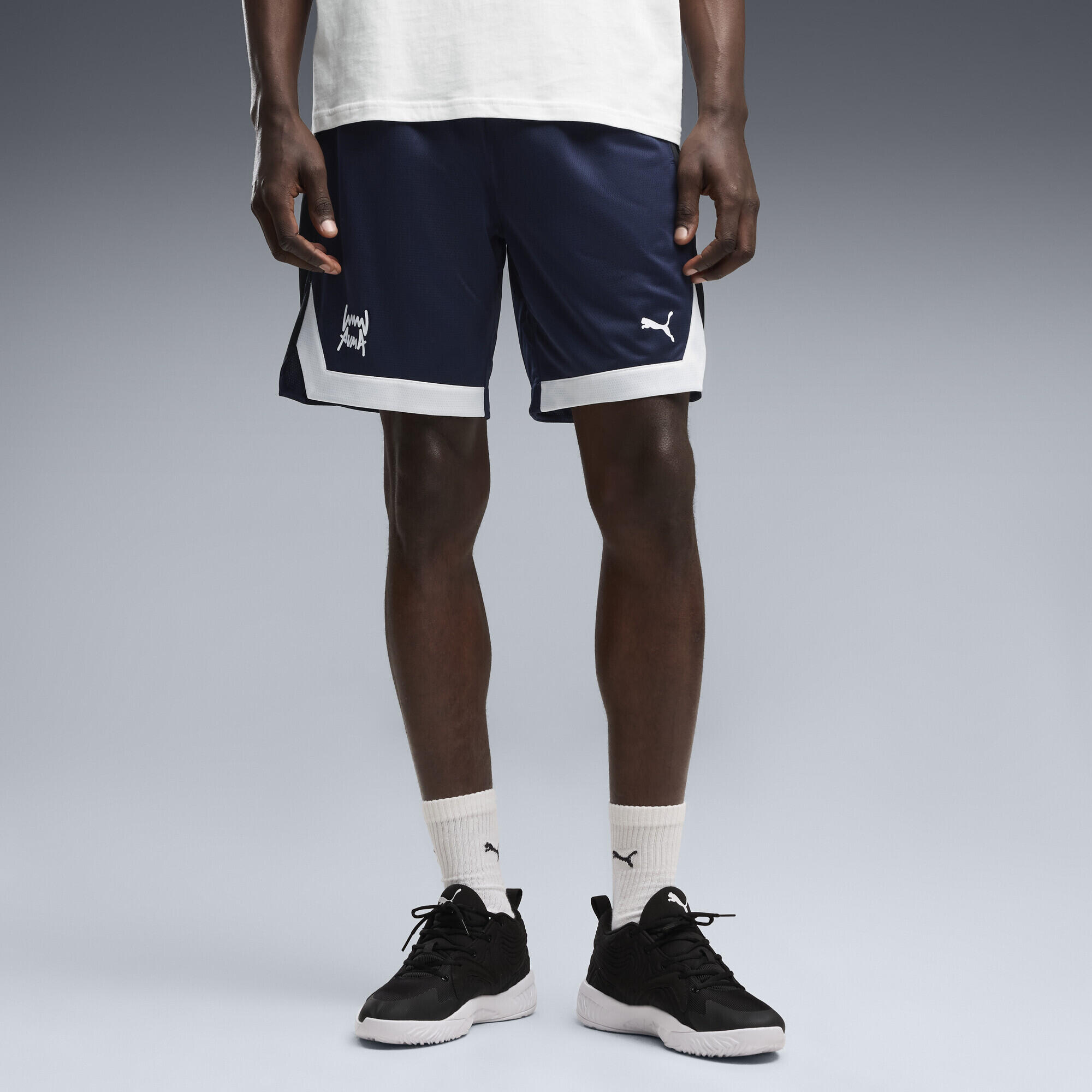 Short de basketball en mesh Hoopaverse Homme PUMA 4/5