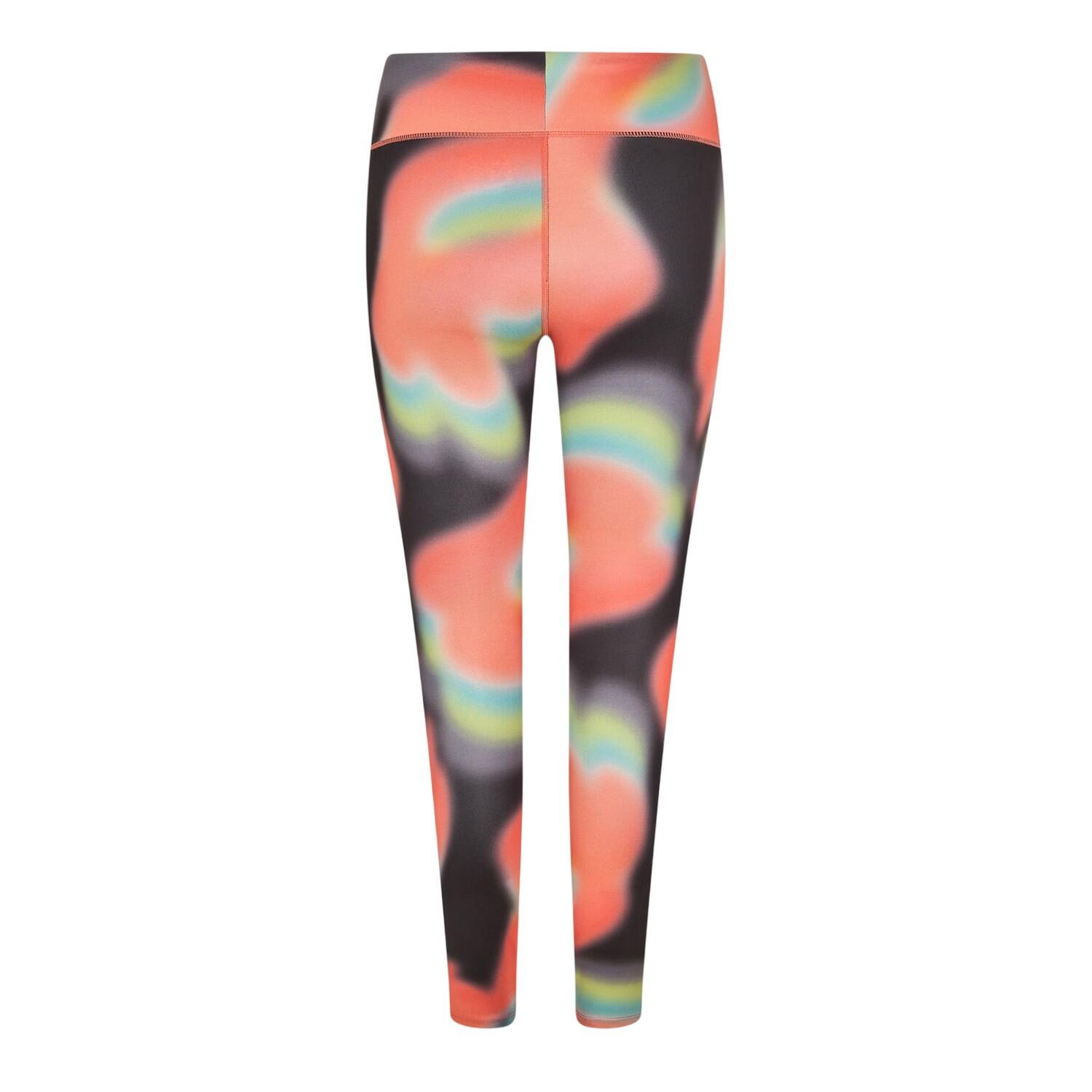 Leggings für , Training Damen Schwarz/Koralle 2/3