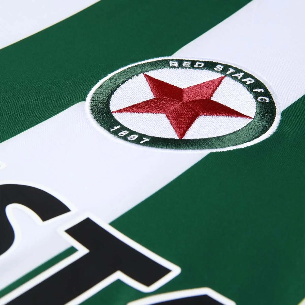 T-shirt da uomo in poliestere riciclato verde da calcio 6/7