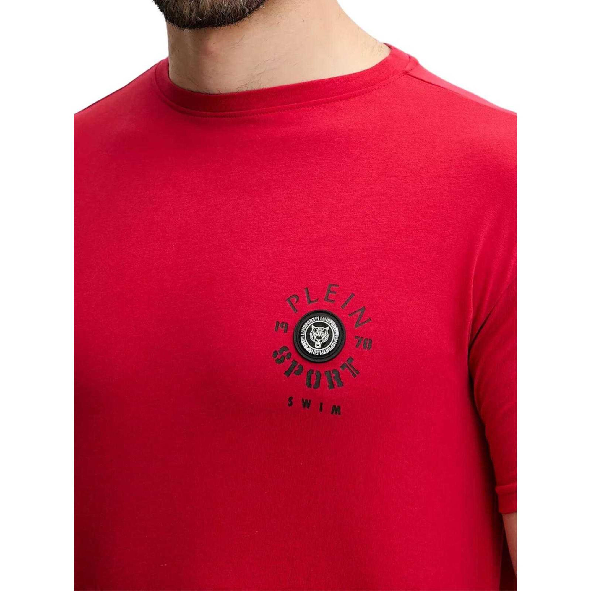 Tshirt Motif/style Logo Dans Cercle Homme (Rouge) 4/4
