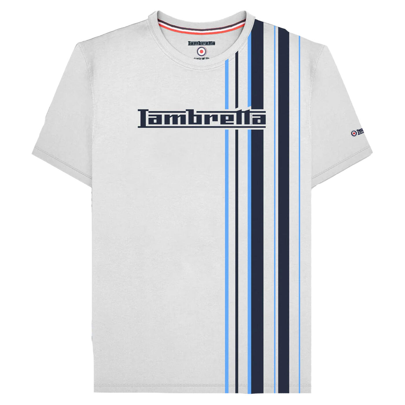 Tshirt SS25 Homme (Blanc / Bleu Marine / Azur) 2/3