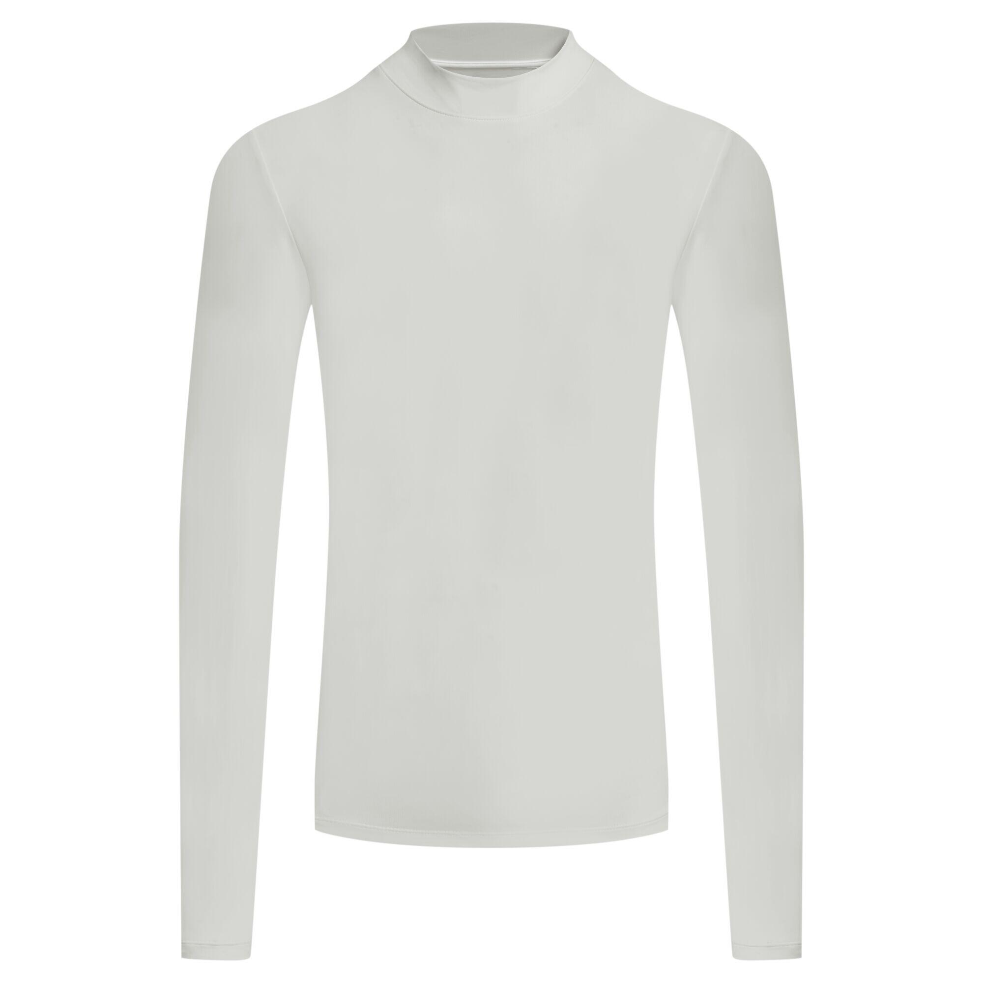 Haut Manches Longues De Golf À Faux Col Homme (Blanc) 2/5