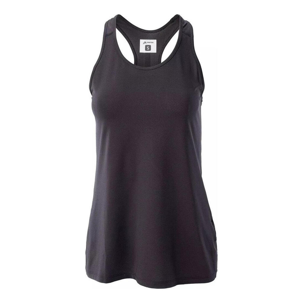 Womens/Ladies Lina Sleeveless Tank Top (Black)