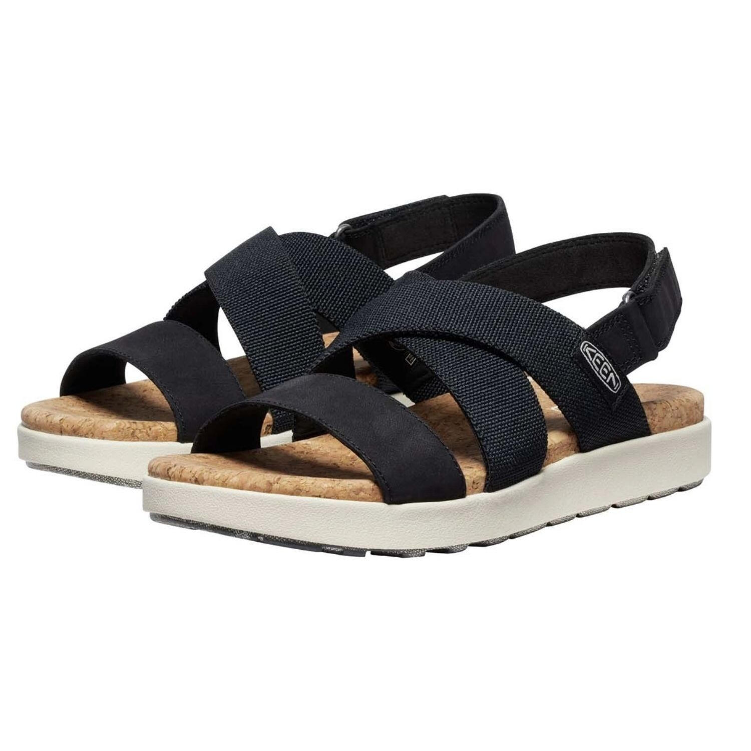 KEEN ELLE CRISS CROSS BLACK/BIRCH KE-1028627 Damensandalen 6/7
