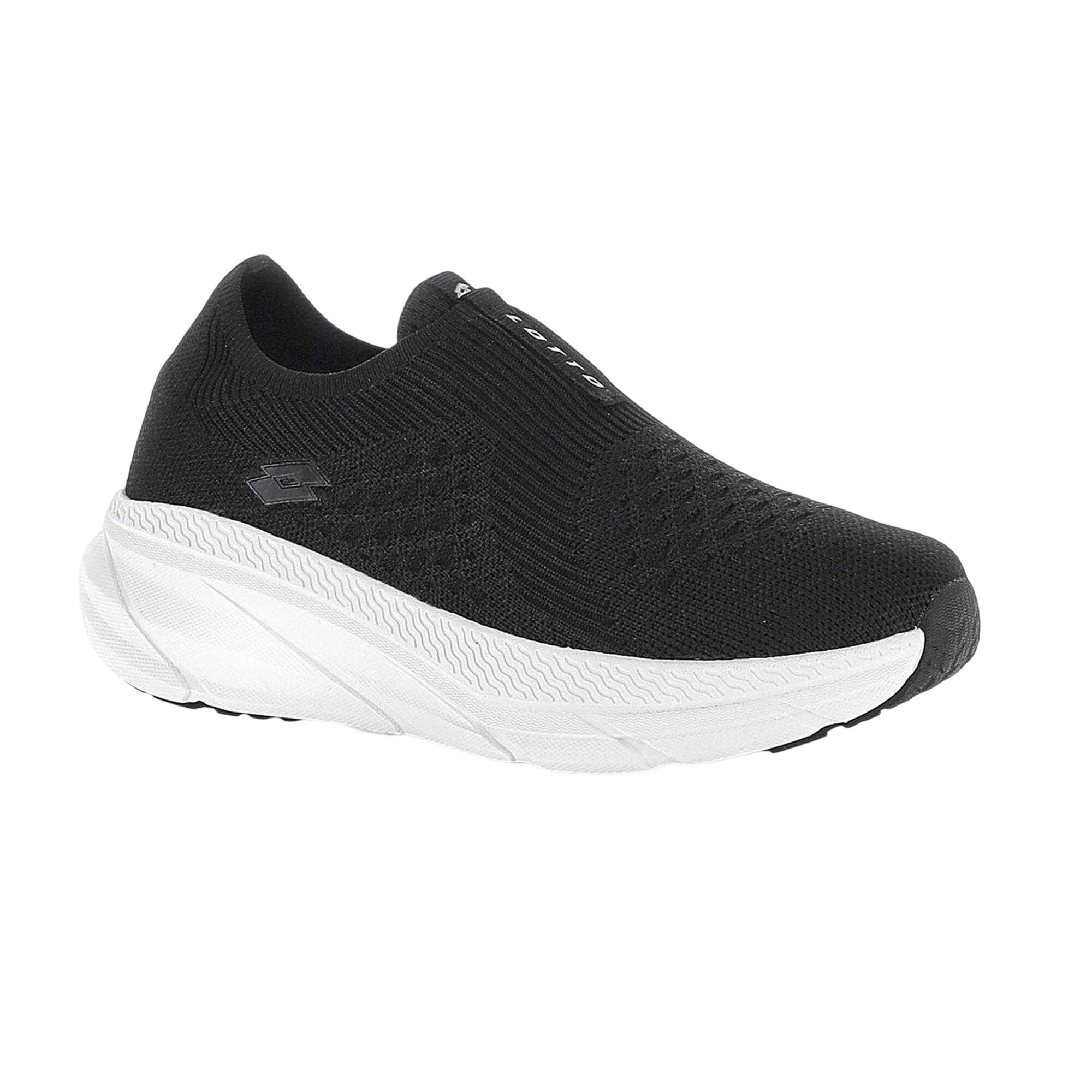 "Run 100" Sneaker für , Jerseyware, MemorySchaum Damen Ganz in Schwarz 4/5