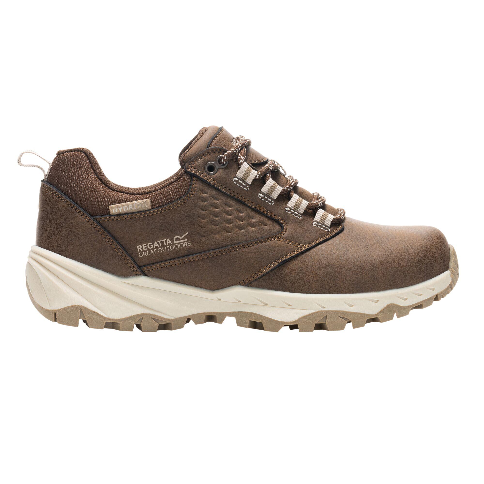 Chaussures De Marche Imperméables À Lacets AMBLE Femme (Marron Gris / Beige) 4/5