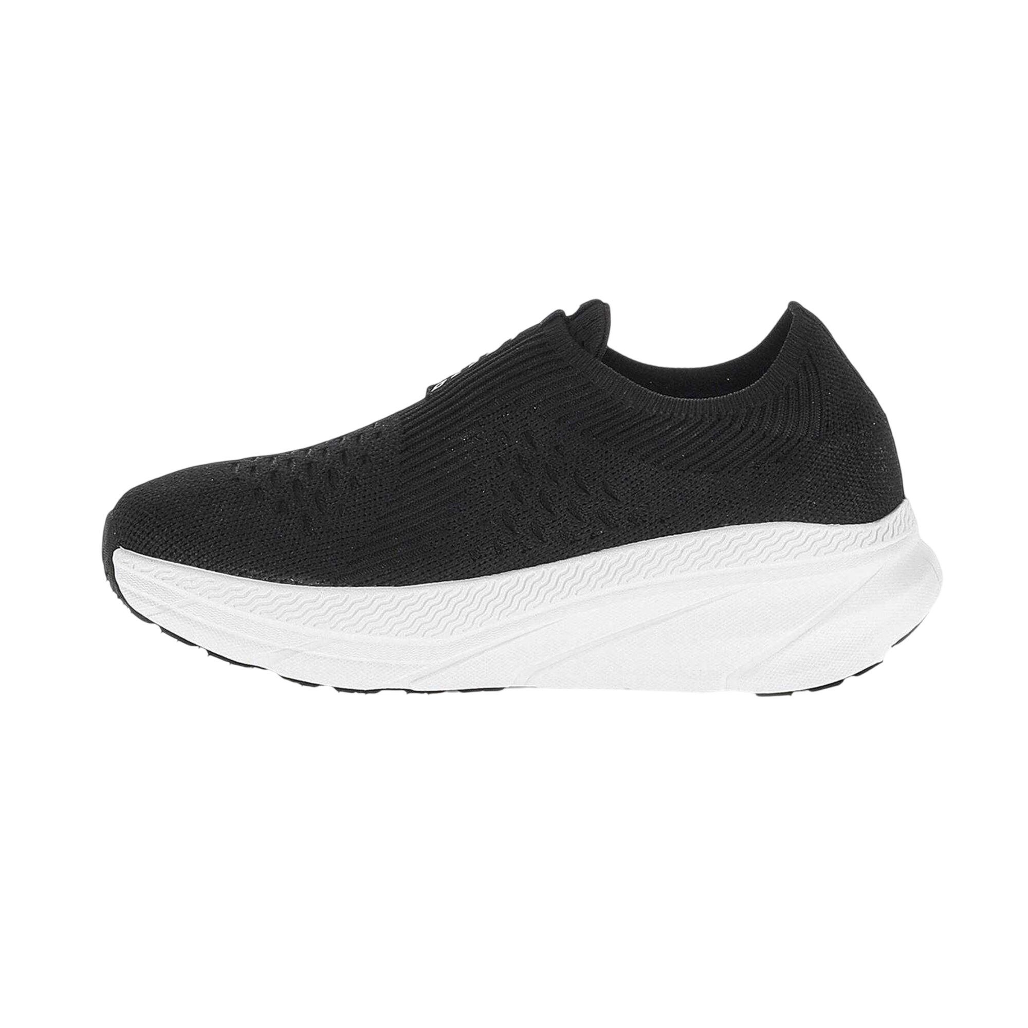 "Run 100" Sneaker für , Jerseyware, MemorySchaum Damen Ganz in Schwarz 3/5