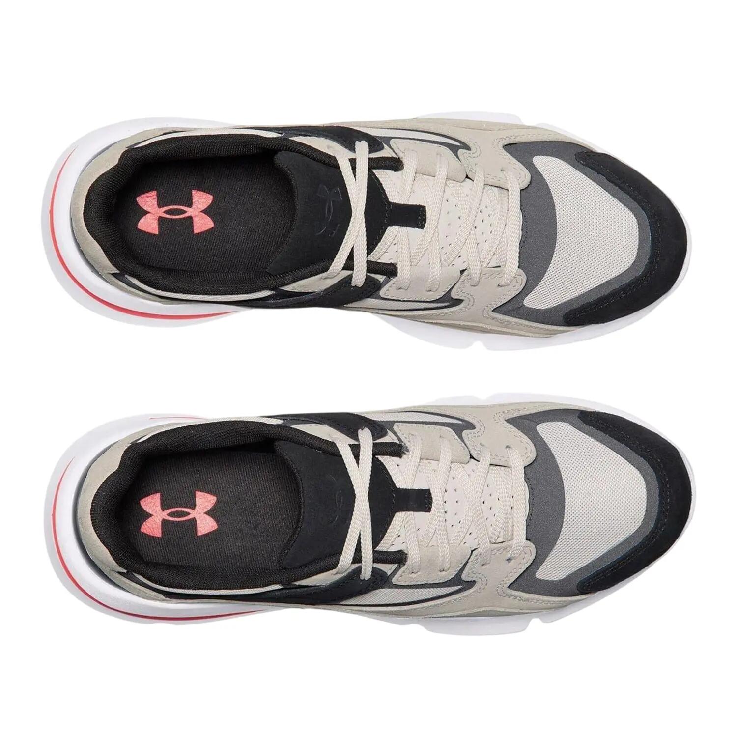 Mens Forge 96 Suede Low Trainers (Grey) 3/4