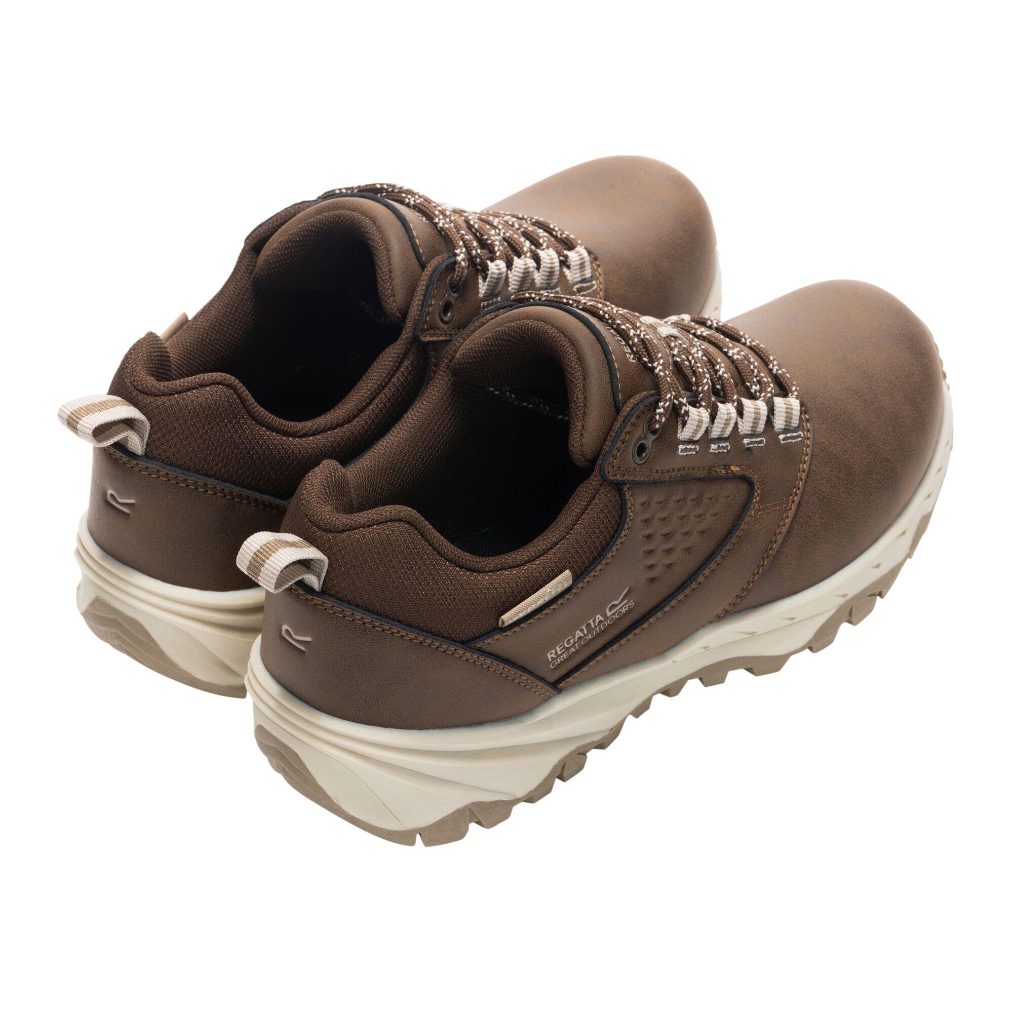 Chaussures De Marche Imperméables À Lacets AMBLE Femme (Marron Gris / Beige) 2/5