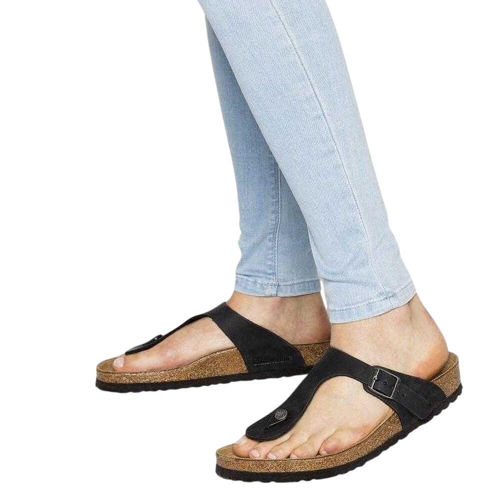 Sandals Birkenstock model Birkenstock Gizeh Oiled Leather Birko Flor Uni for man