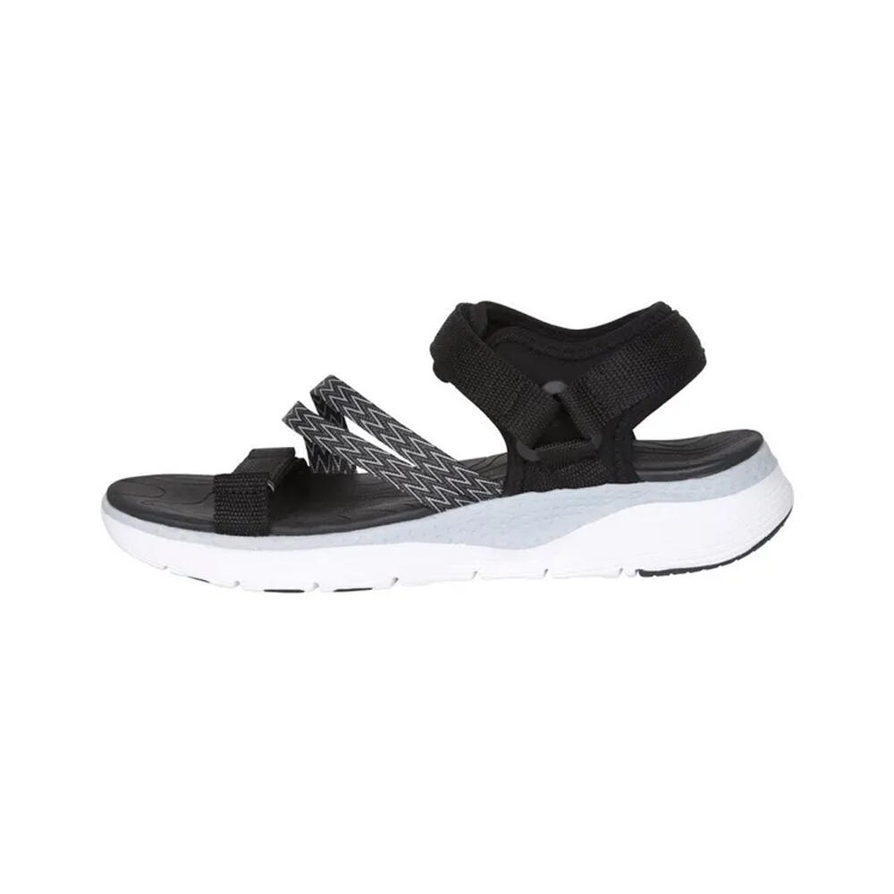 Sandales À Scratch Motif/style Zigzag MARINA COMFORT Femme (Noir Zig-zag) 3/4