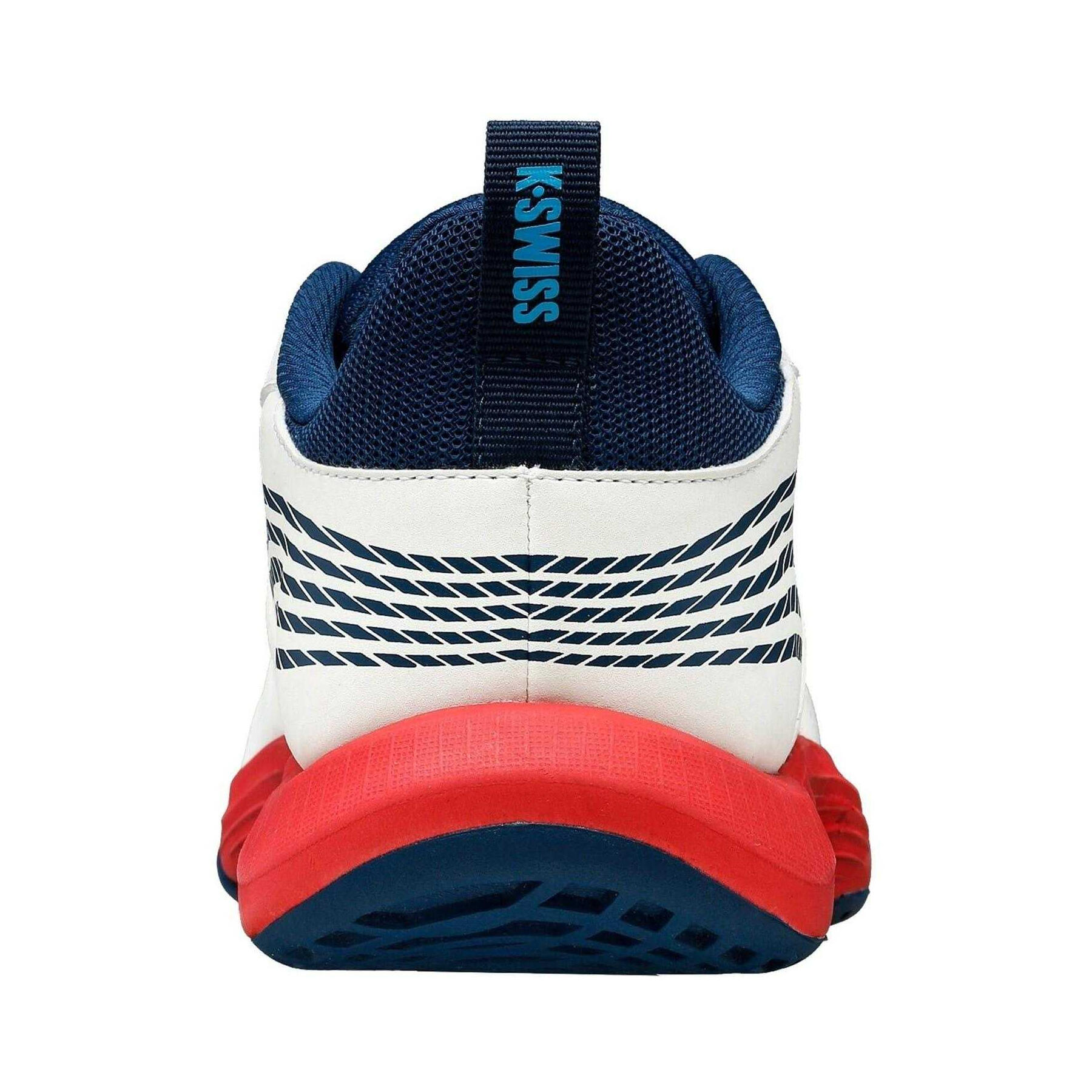 Boys Speed Trac Tennis Court Shoes (White/Blue) 2/4