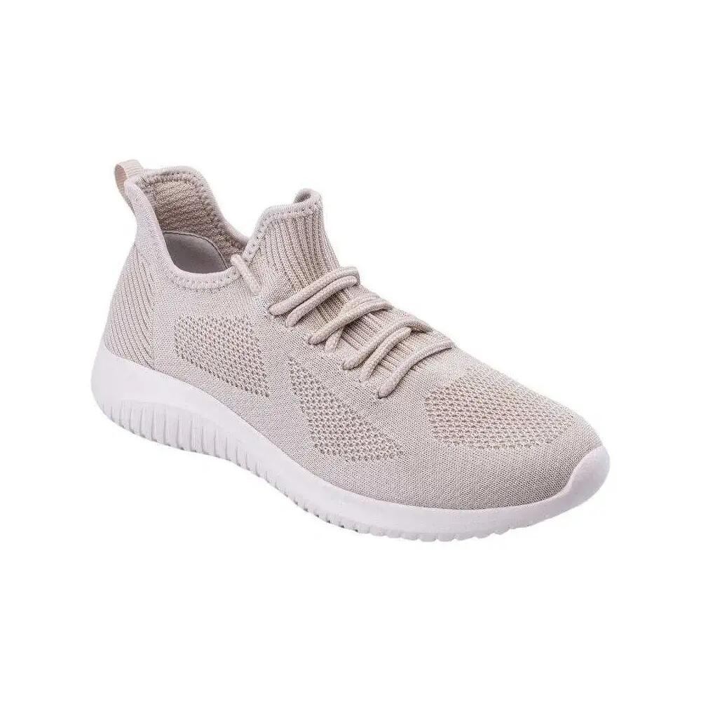 Womens/Ladies Emidy Shoes (Beige)