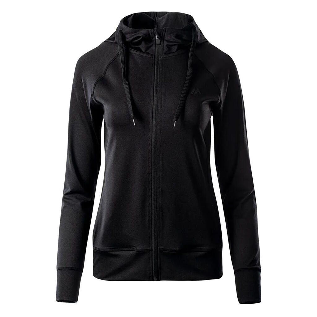 Womens/Ladies Cyra Fleece Hoodie (Black)