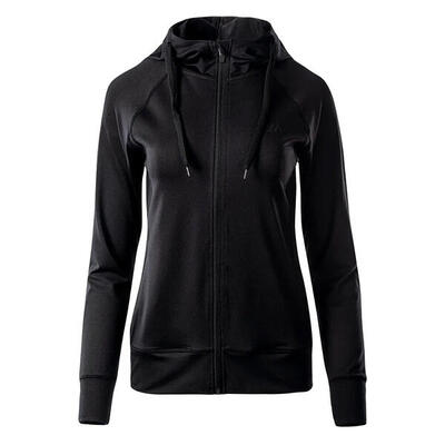 Dames cyra fleece hoodie (zwart)
