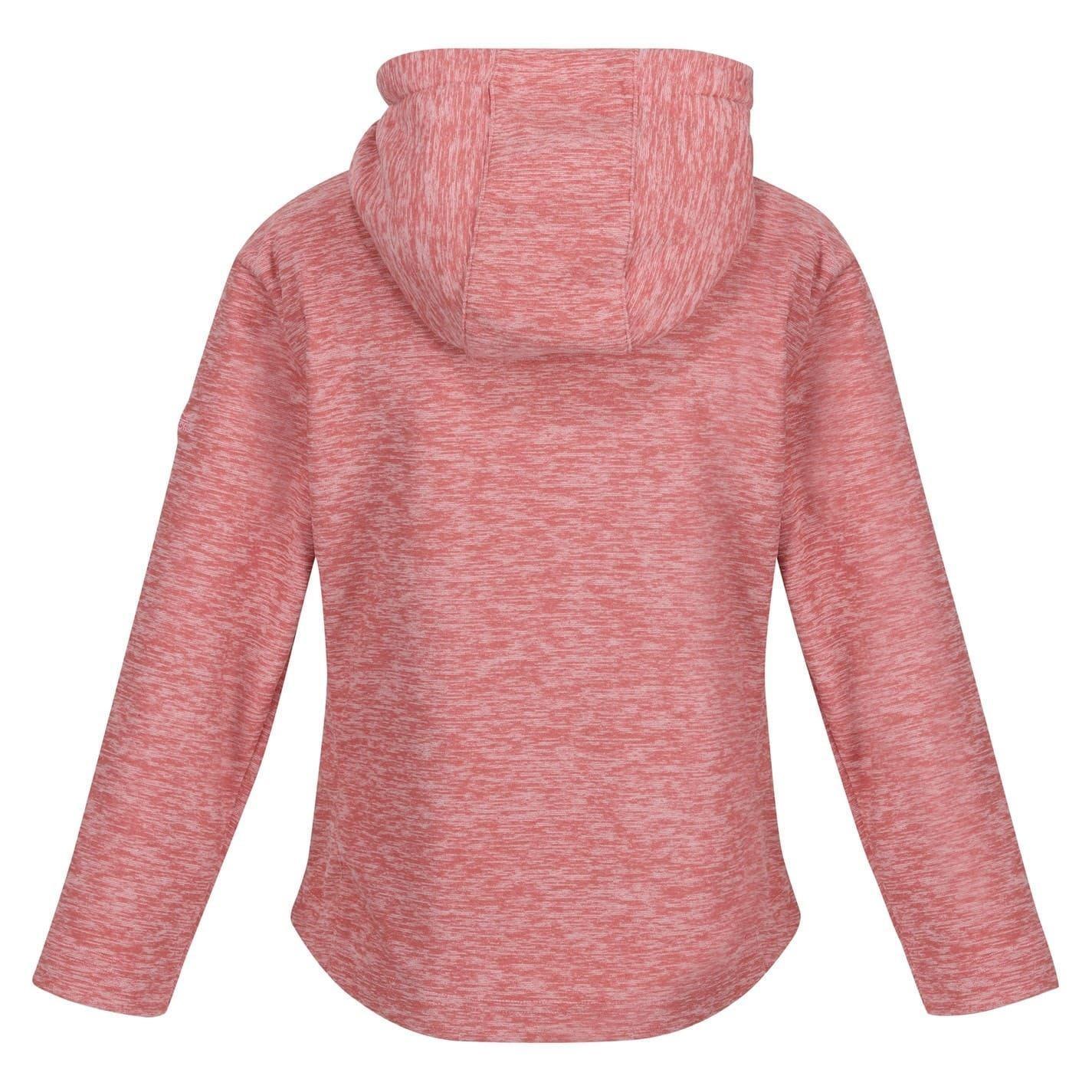 Felpa Con Cappuccio Regolare Bambini Regatta Kacie Peonia Rosa Marl 2/4