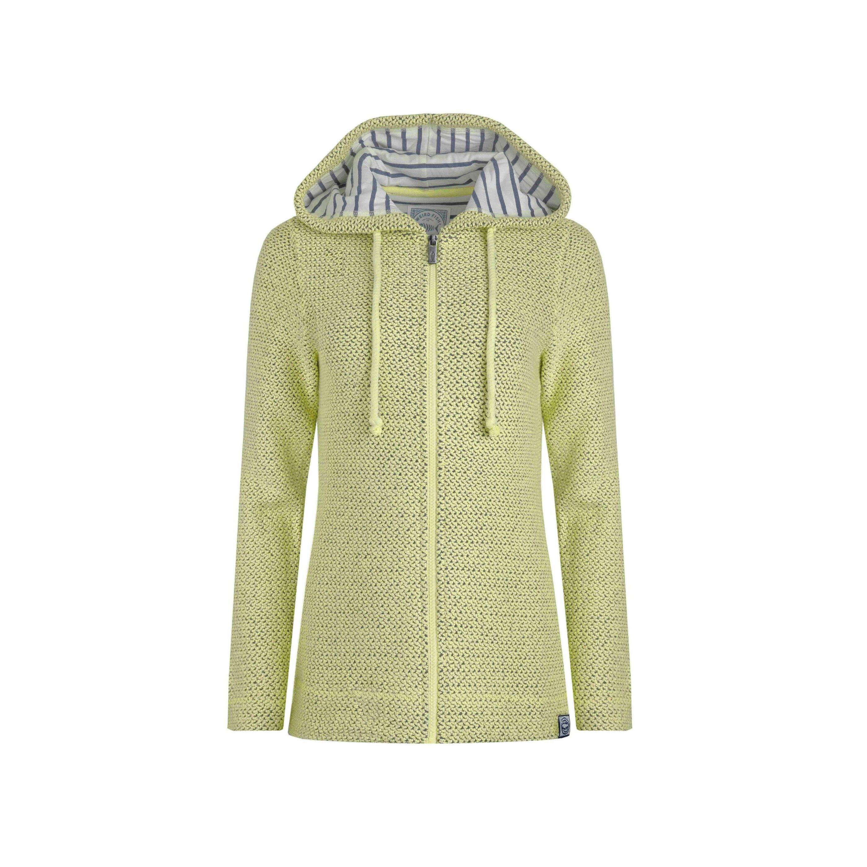 Felpa Con Cappuccio E Zip Intera Donna Weird Fish Chicoa Sedano 2/4