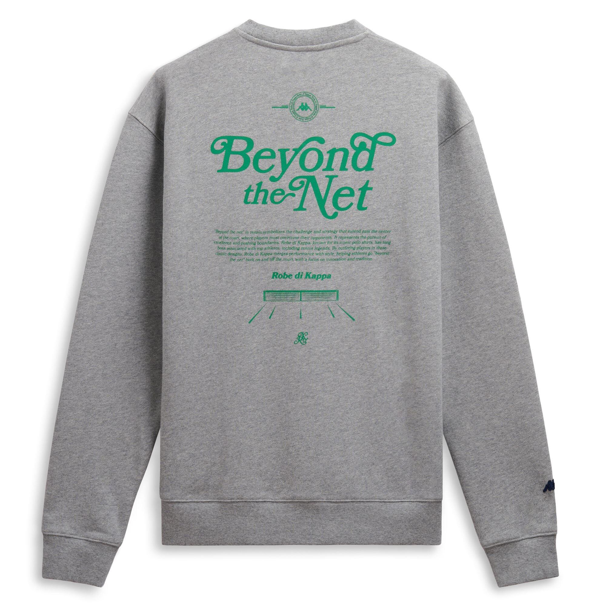 Felpa da uomo in cotone grigio da casual 2/3