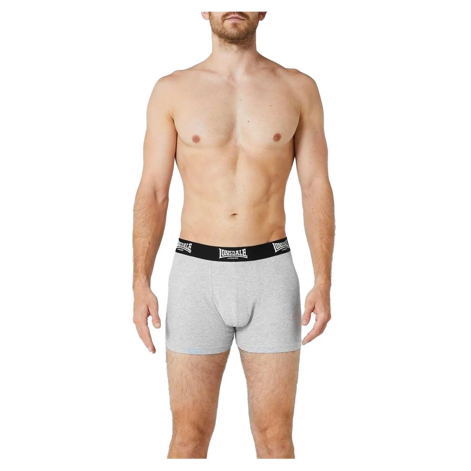 Boxershorts für (2erPack) Herren Grau 2/3