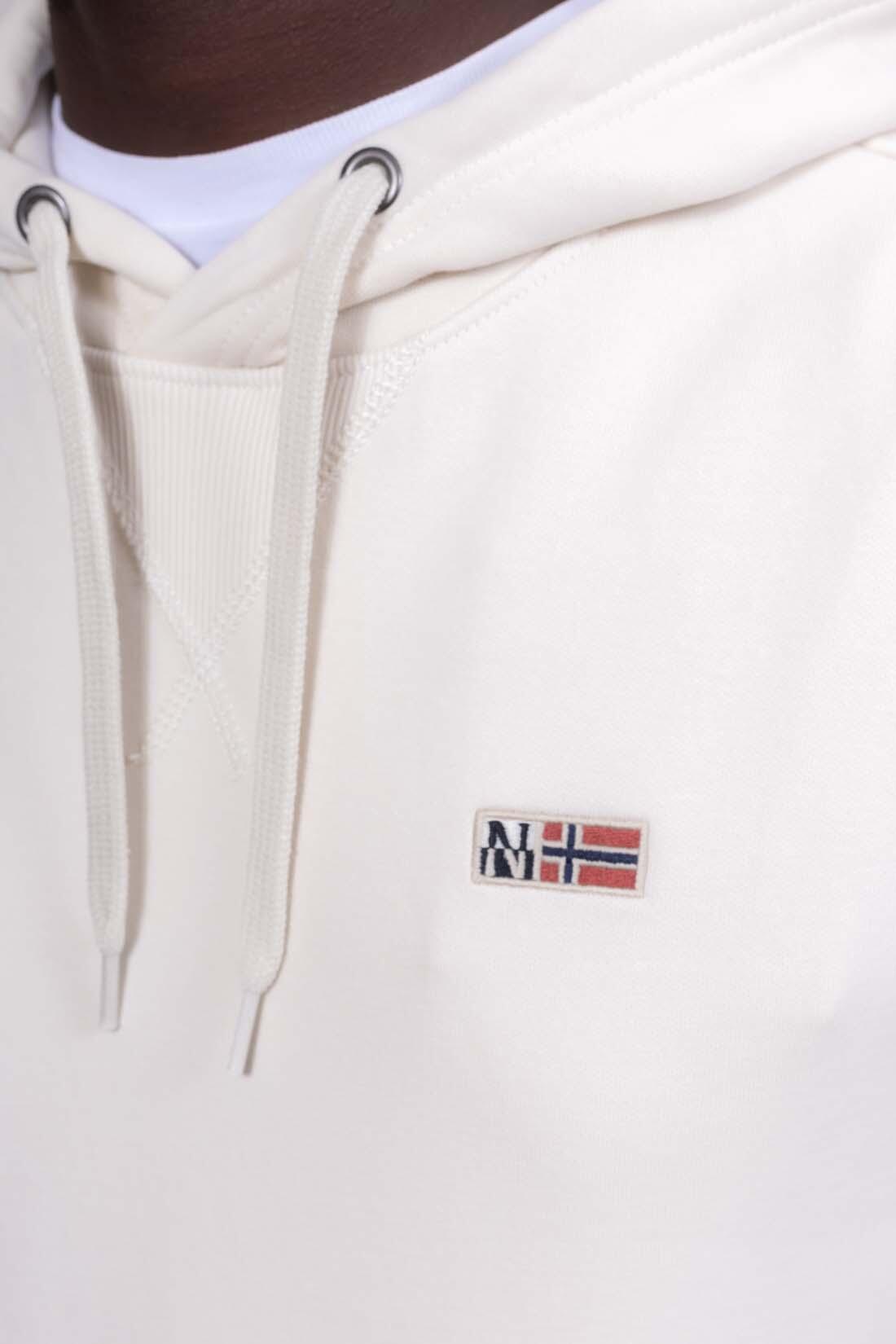 NAPAPJIRI - Winterjas voor mannen Buri met kap, maat XXL, kleur Ivoor 3/3