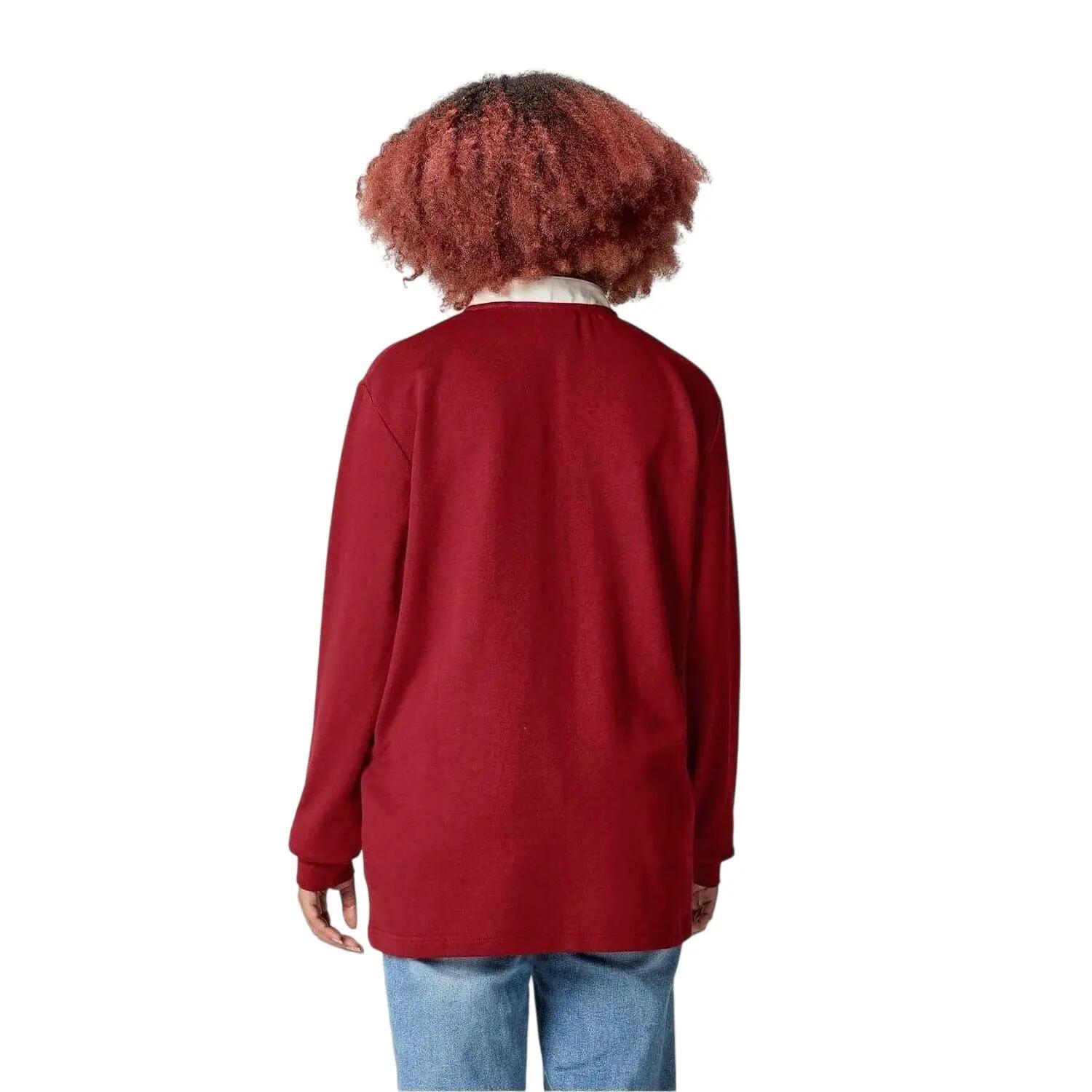 Haut De Rugby Manches Longues Adulte (Rouge Écarlate) 3/3