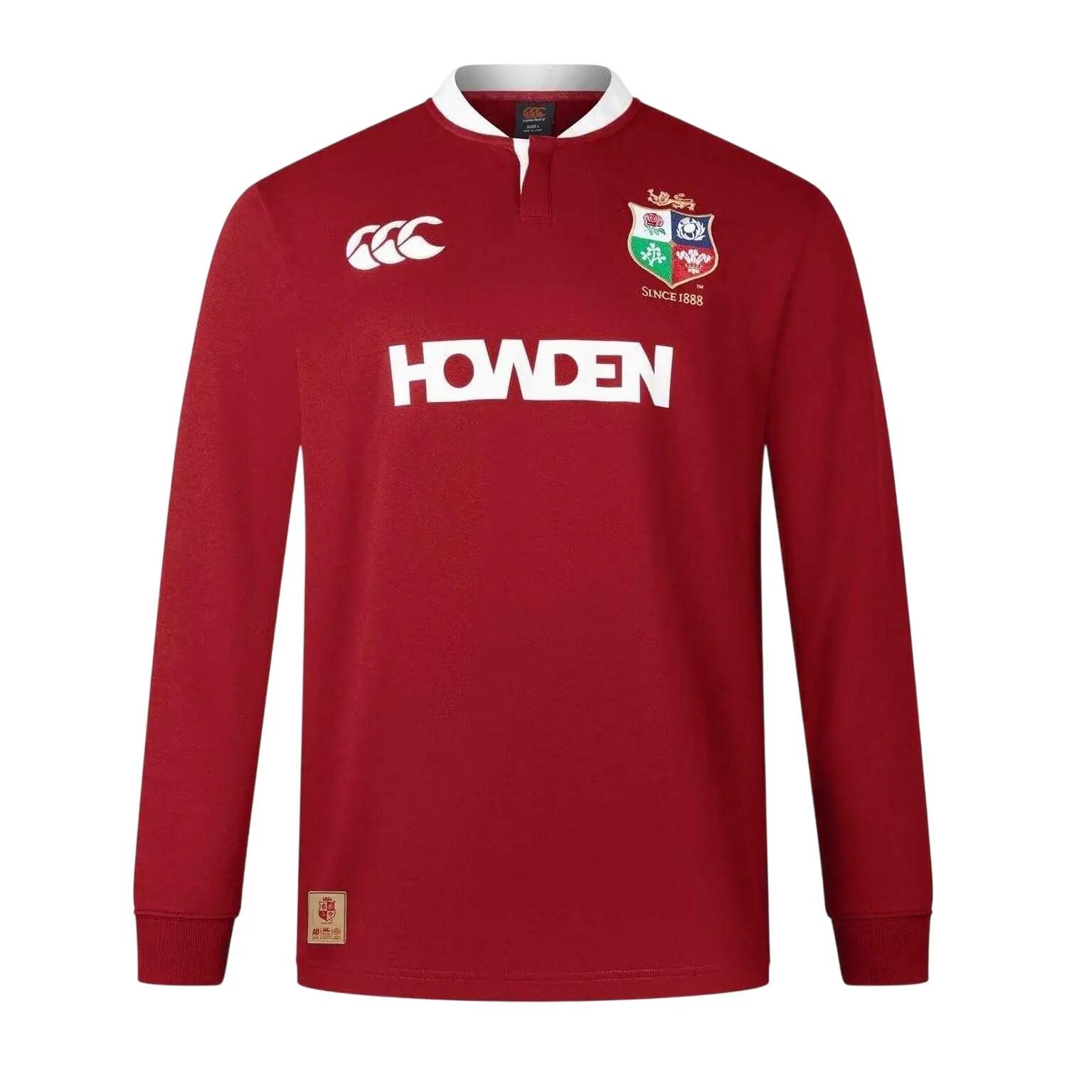 Haut De Rugby Manches Longues Adulte (Rouge Écarlate) 2/3