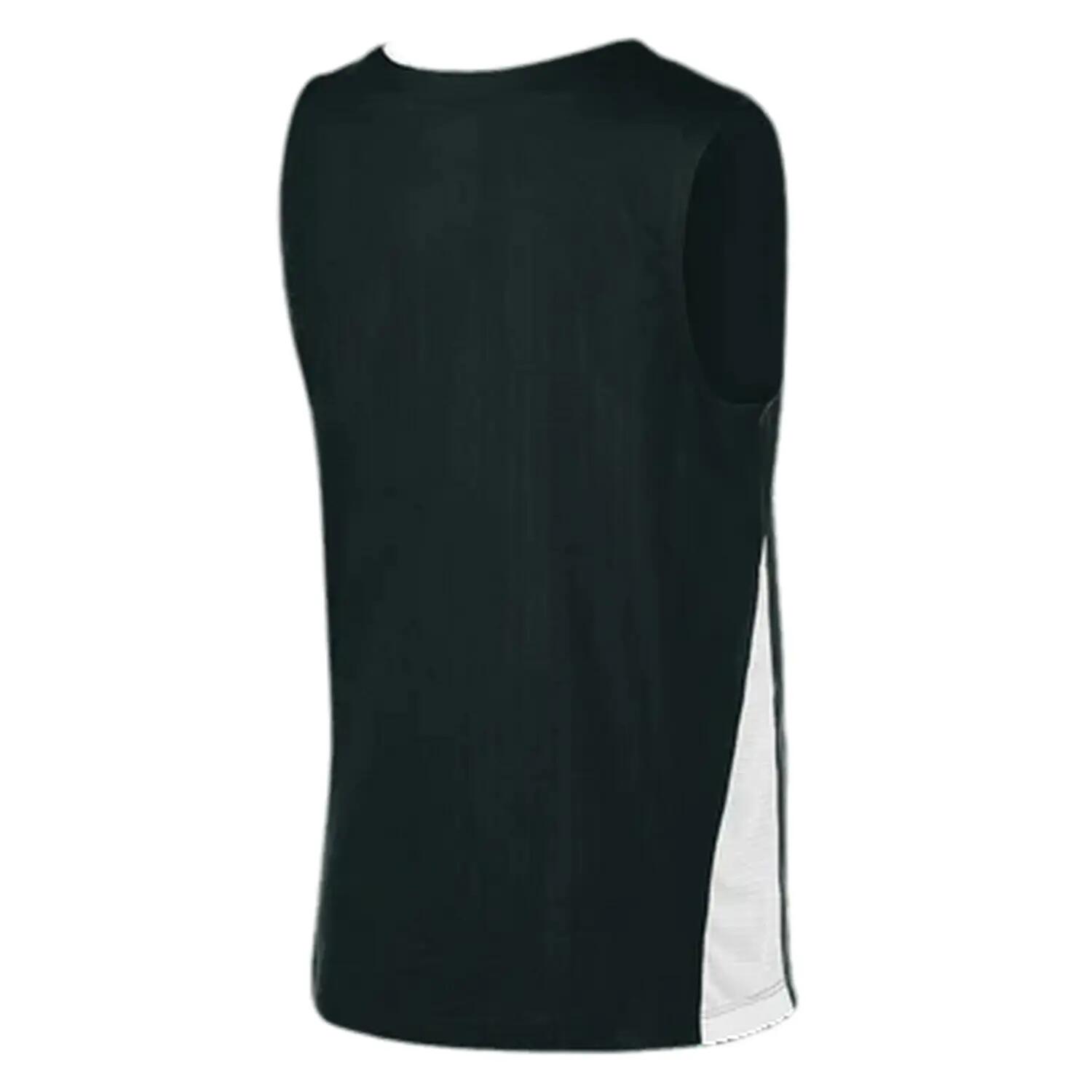 Maillot Sans Manches Motif/style Panneau Contrasté Femme (Noir / Blanc) 3/3