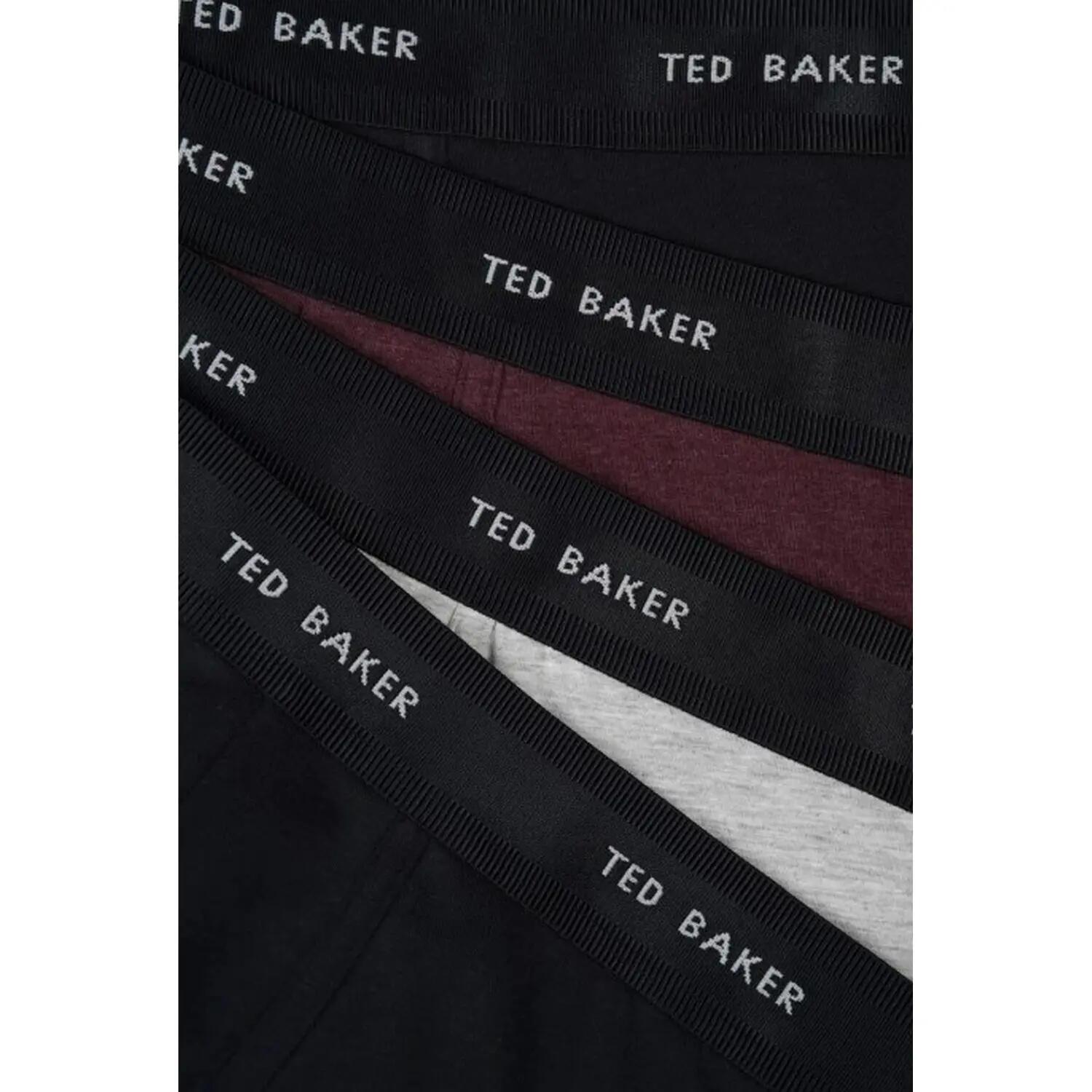 Mens Plain Boxer Shorts (Pack of 4) (Black/Multicoloured) 3/3