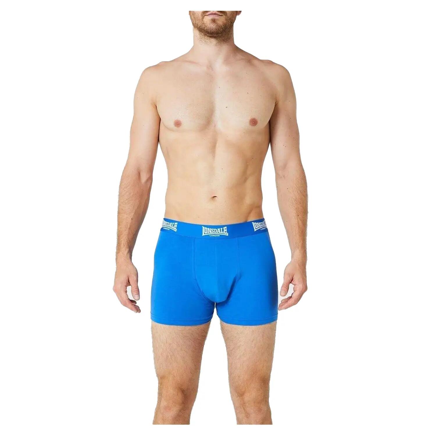 Boxershorts für (2erPack) Herren Blau 2/3