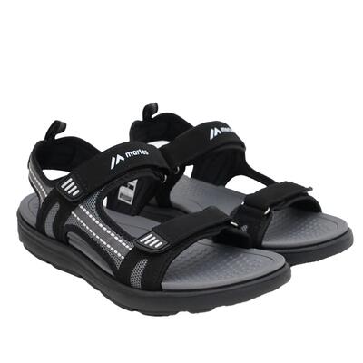 Heren martibo sandalen (zwart/donkergrijs)