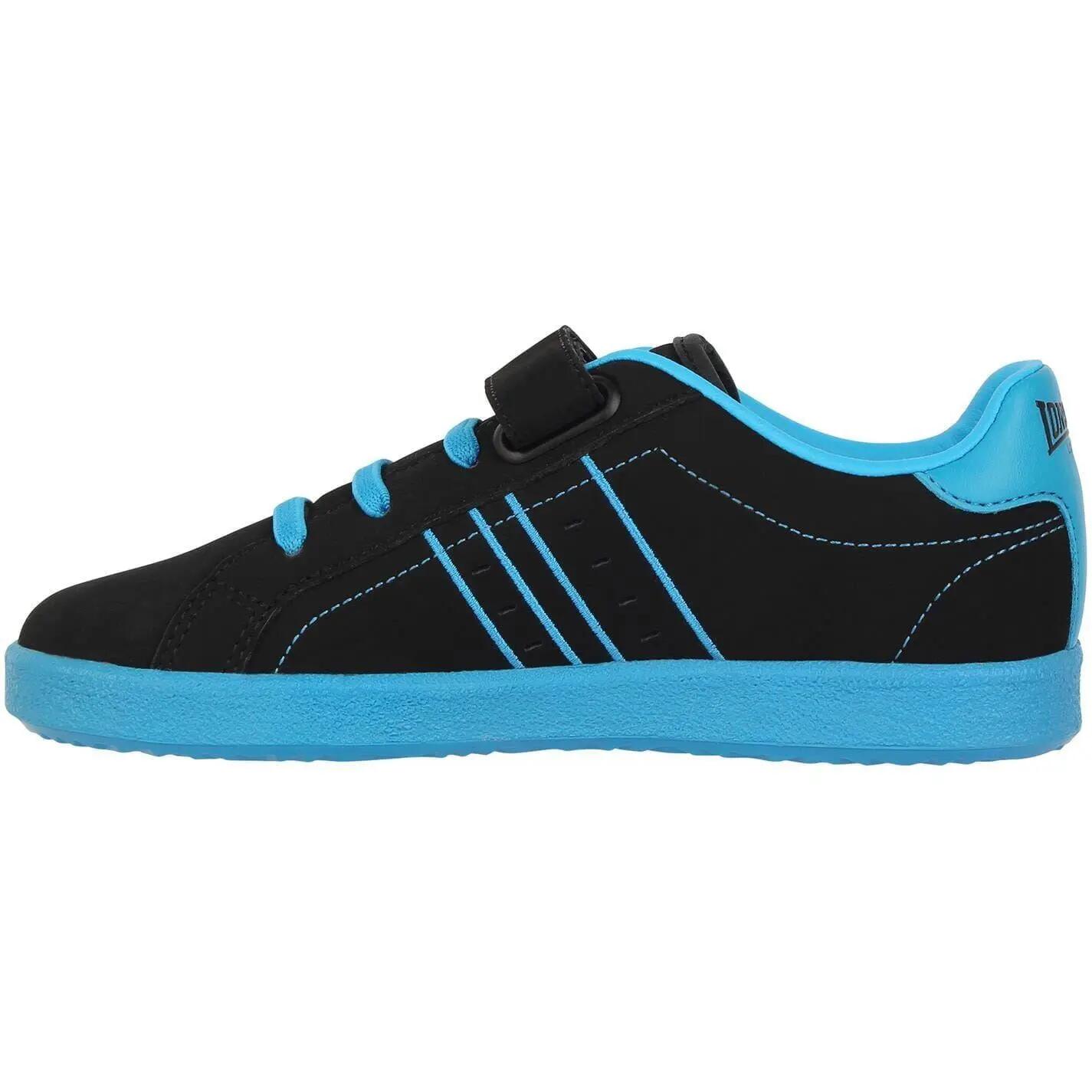 Baskets Motif/style Ovale Enfant (Noir / Bleu) 2/5