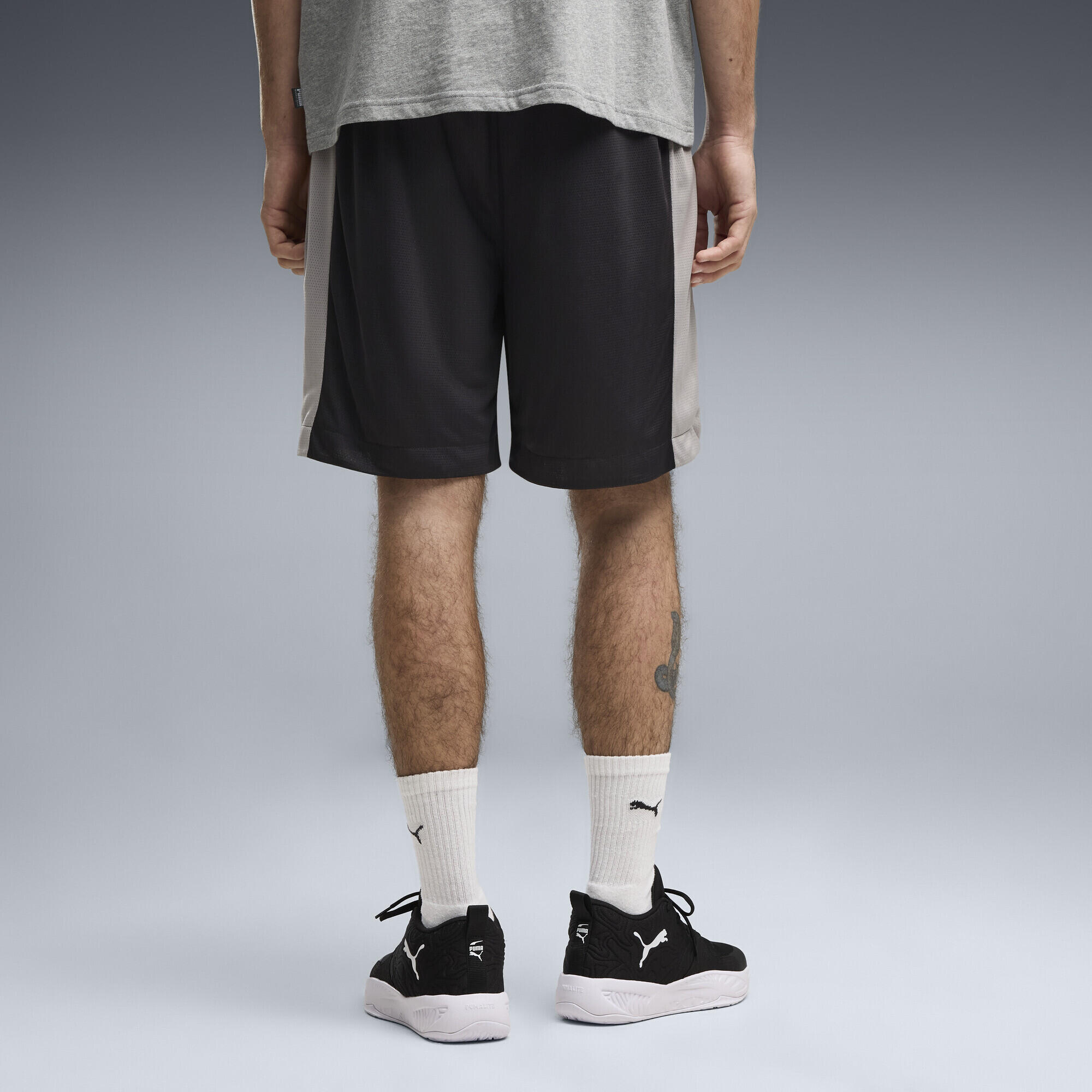 Shorts da basket in mesh Fundamentals 8" da uomo PUMA 3/5