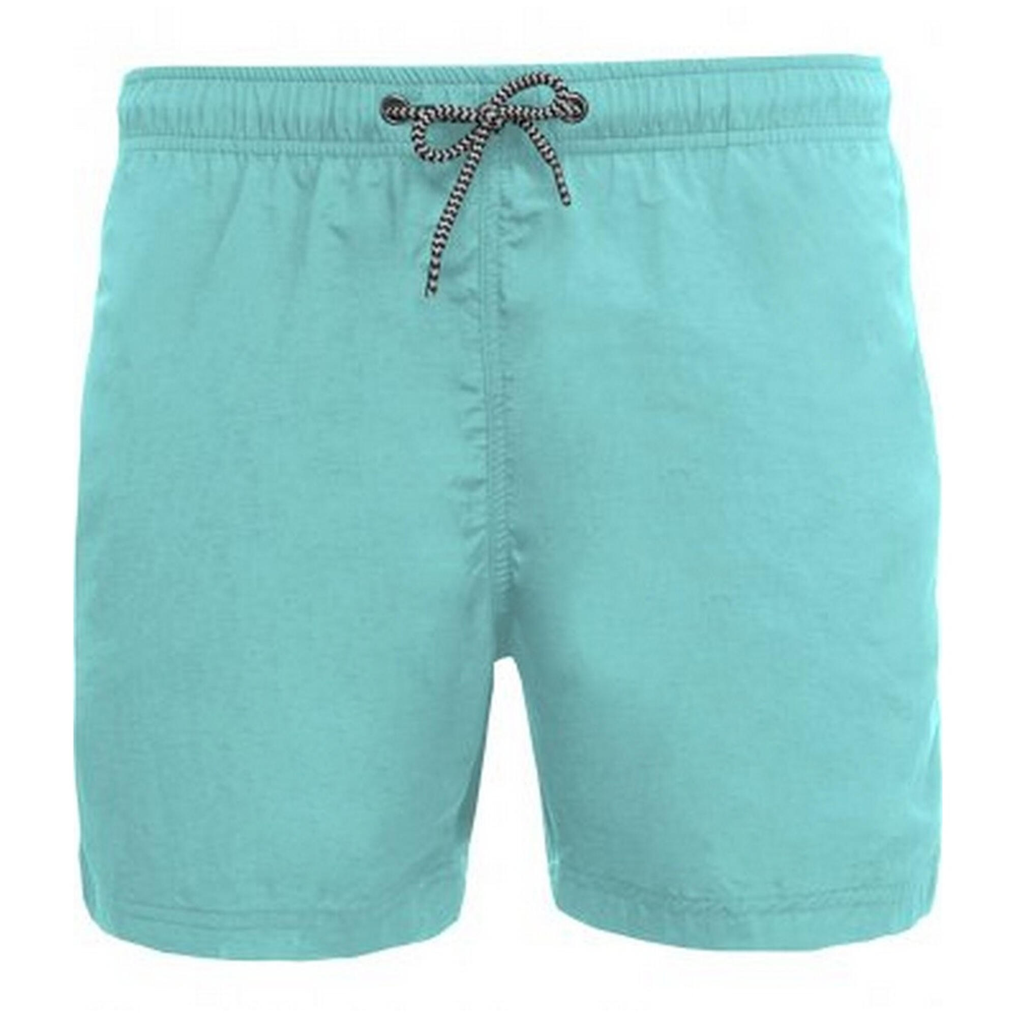 Mens Swimming Shorts (Light Turquoise) 2/3