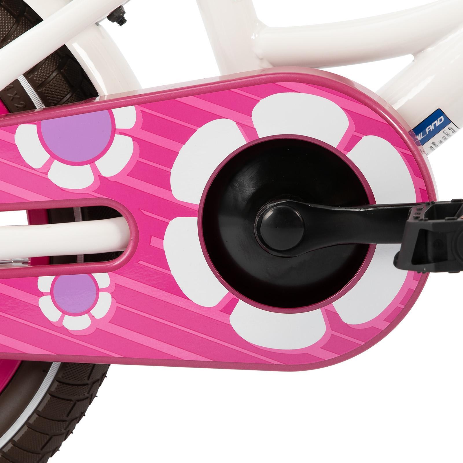 Fille vélo vélo enfant 12/14/16", roulettes, double frein, panier avant 3/6