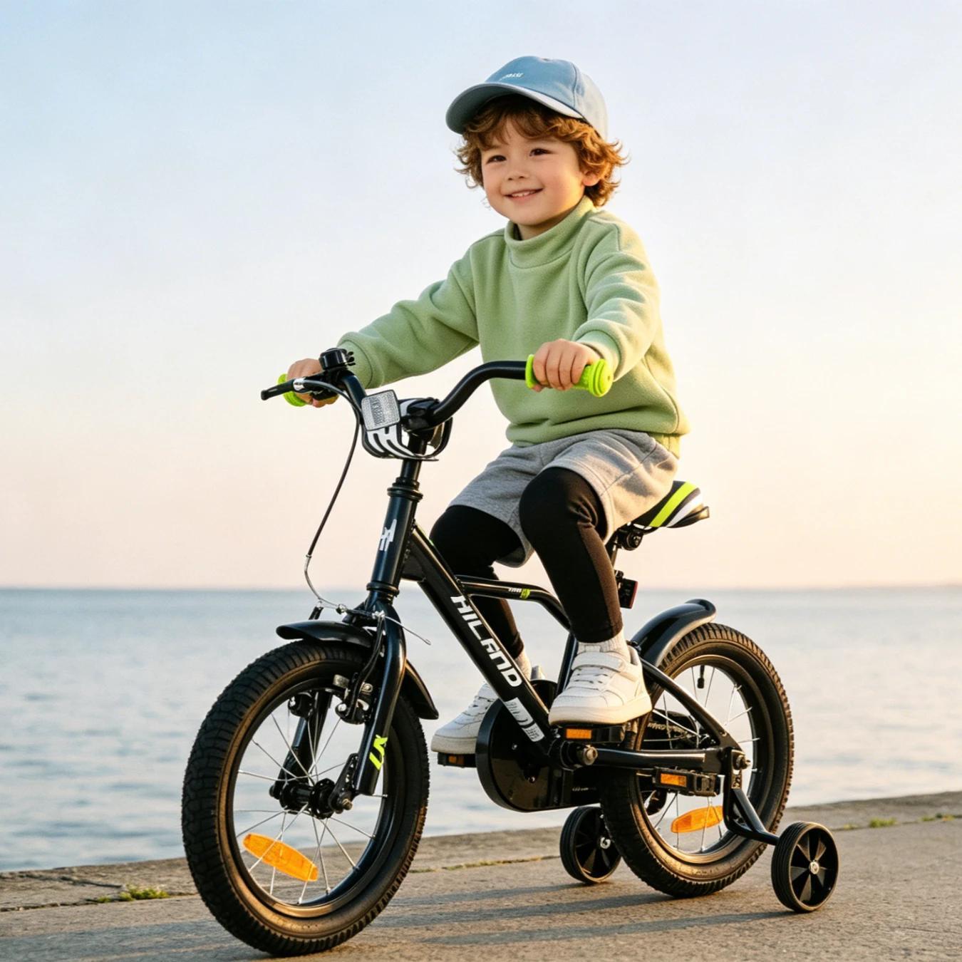 Garçon vélo vélo enfant 12/14/16/20", roulettes, double frein, 3-10 ans 2/6