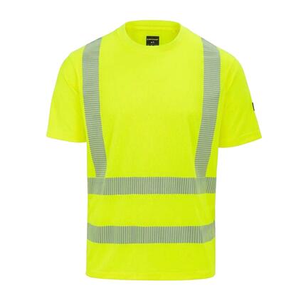 TShirt für , Signalkleidung, Leicht Herren Gelb