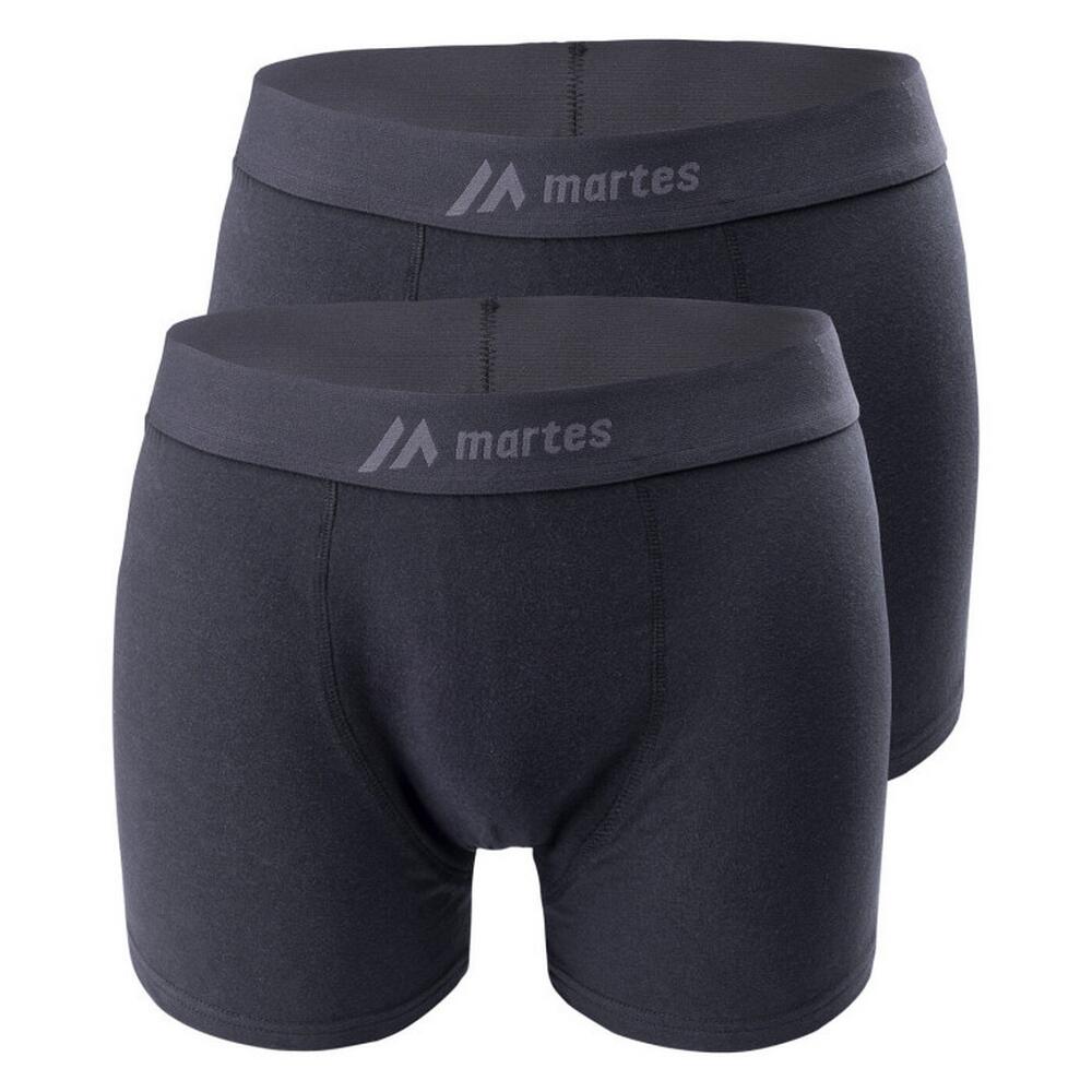 Mens Ravor Boxer Shorts (Pack of 2) (Black)