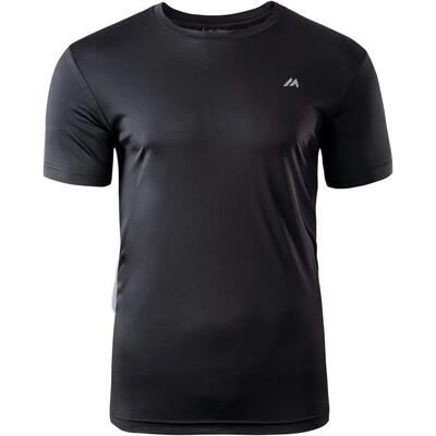 Heren bisic logo polyester tshirt (zwart)