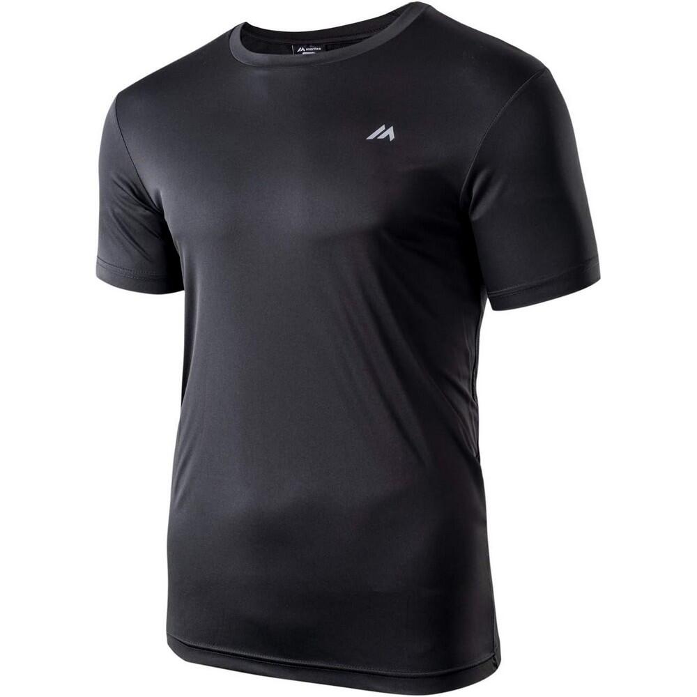 Heren Bisic Logo Polyester TShirt (Zwart) 3/3