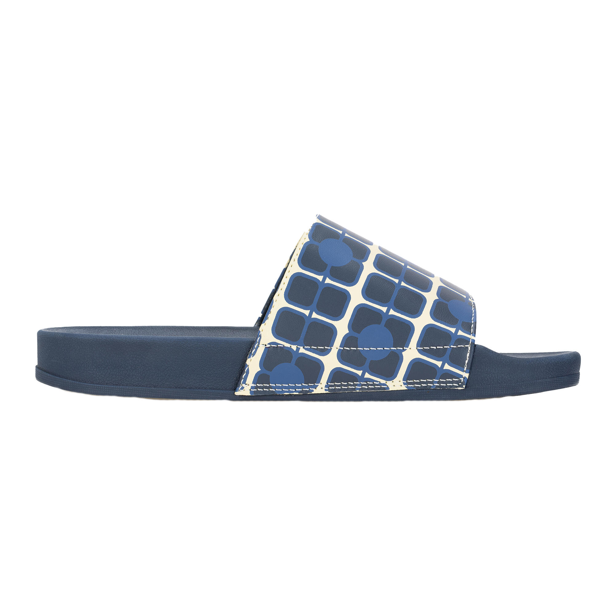 Claquettes Motif/style Coquelicot Géant ORLA KIELY Femme (Bleu Marine Imprimé) 4/5