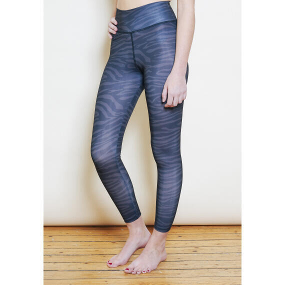 Legging yoga recyclé taille haute seconde peau imprimé zèbre