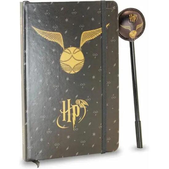 Set diario e penna per bambini di Harry Potter con chiusura elastica, nero 4/4