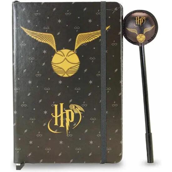 Set diario e penna per bambini di Harry Potter con chiusura elastica, nero 2/4