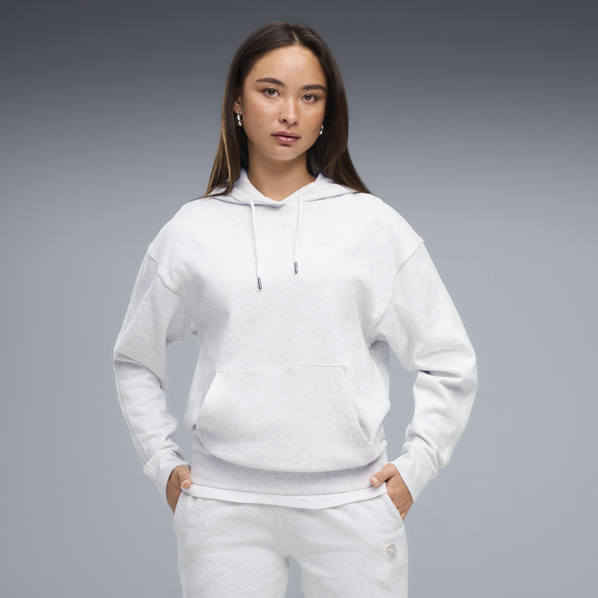 Sudadera Barata Sudadera Blanca Mujer Puma Sudadera Con Capucha Essentials Elevated Mujer PUMA Decathlon