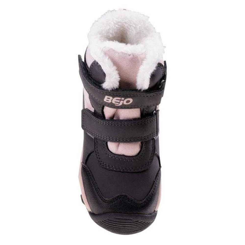 Botas de neve de corte médio Baisy para raparigas (Rosa / Cinzento) 4/4
