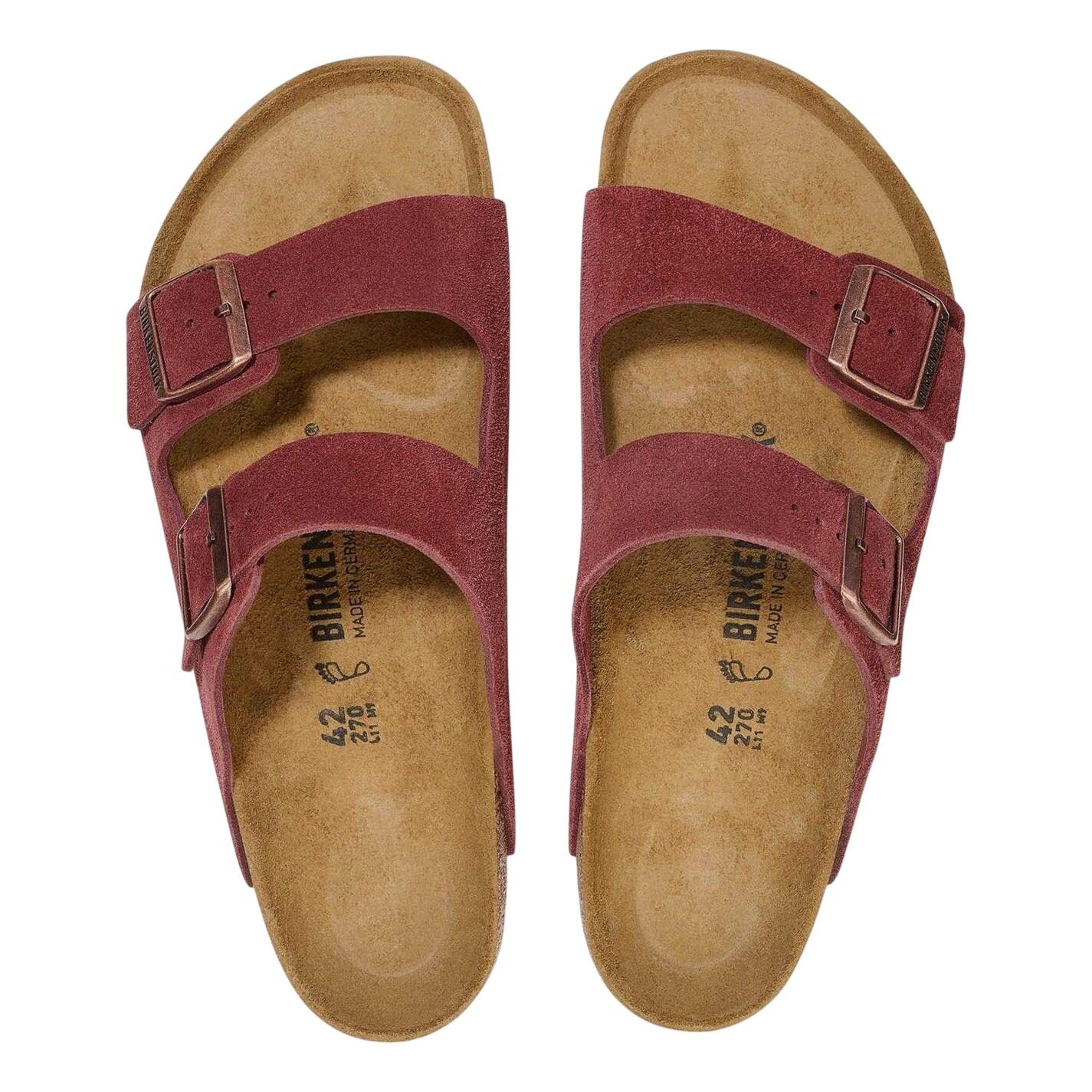 "Arizona" Sandalen für , Leder Damen Rot 2/3