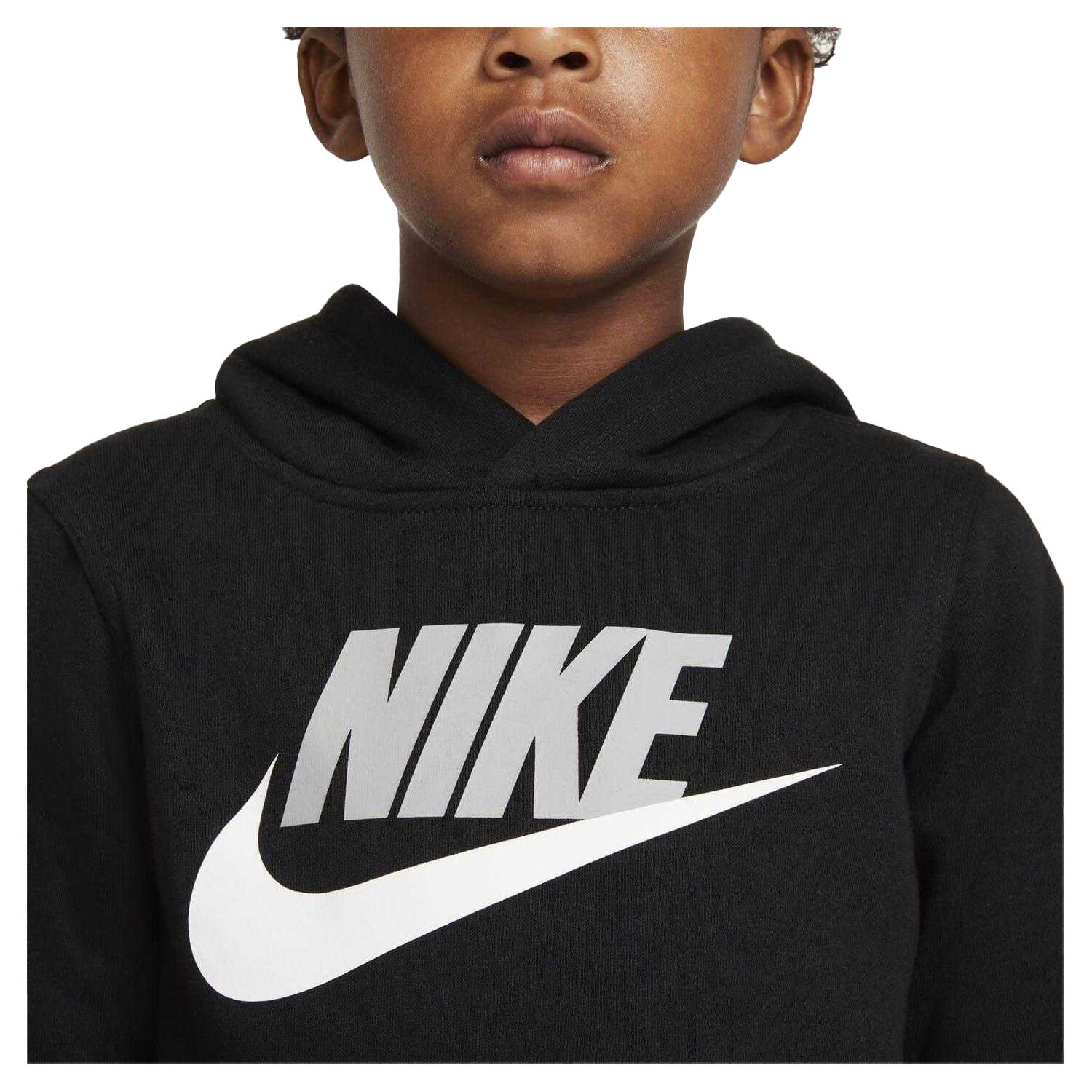 Sudadera Club Niños Negro Estampado 3/4